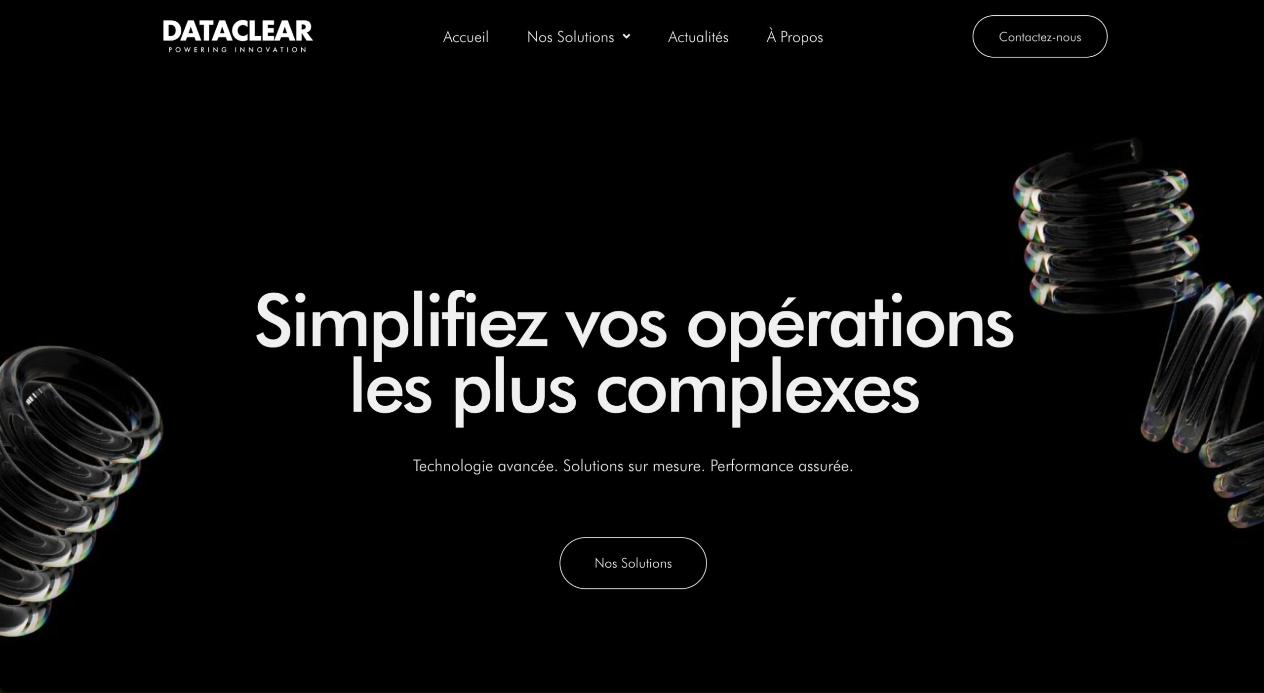 Dataclear website built by 33 Genesis Road