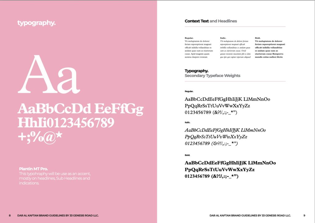 Dar Al Kaftan - Brand Identity by 33 Genesis Road