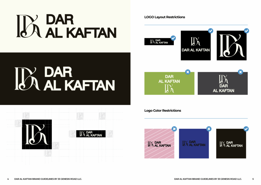Dar Al Kaftan - Brand Identity by 33 Genesis Road